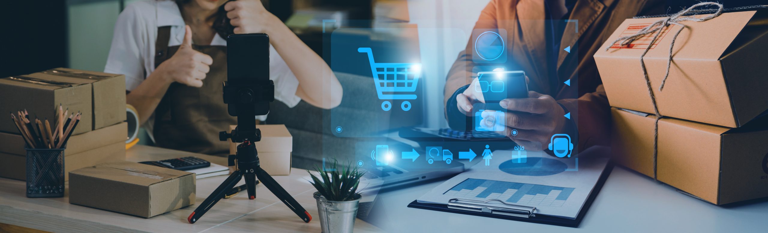 startup small business entrepreneur or freelance asian woman usi